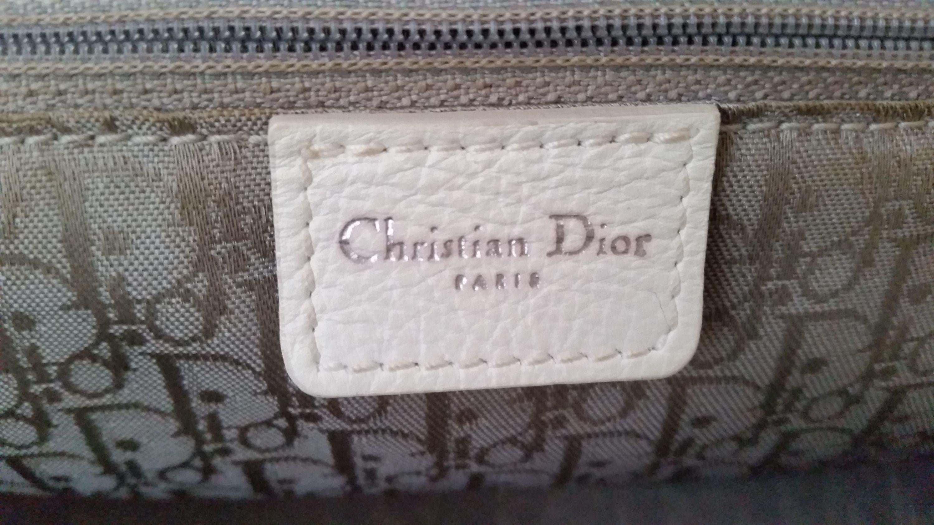 White leather Flight bag