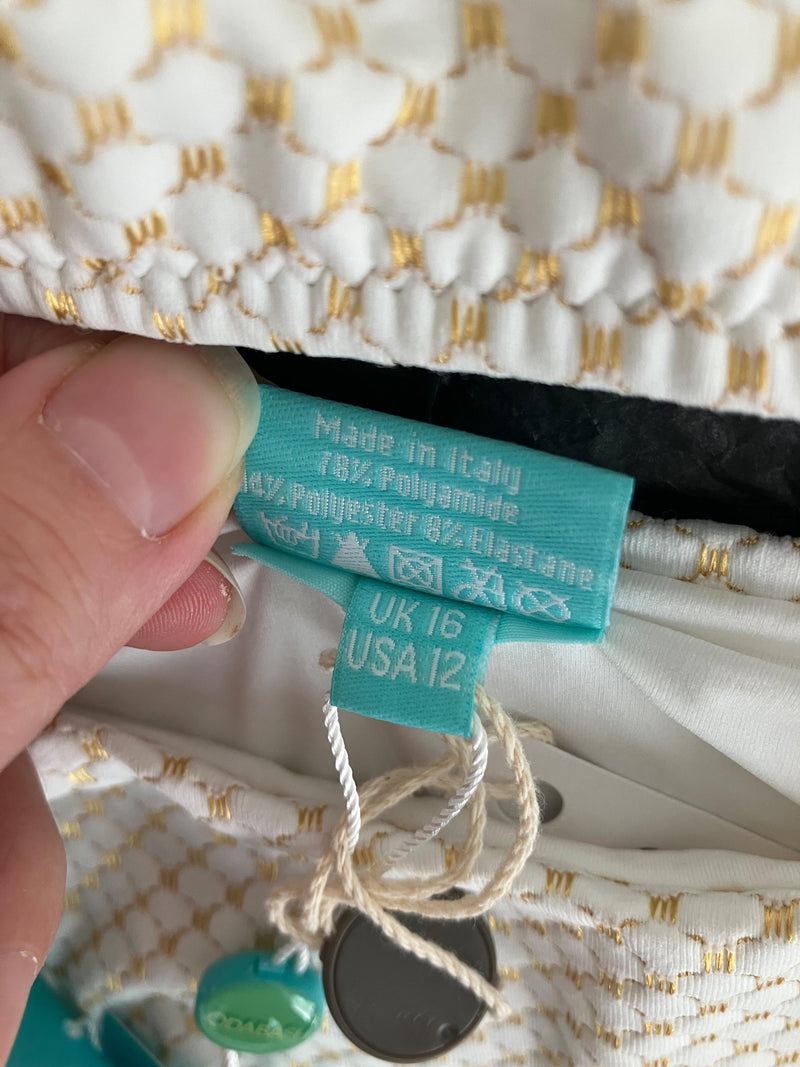 Melissa Odabash Vienna Gold Jacquard Bikini