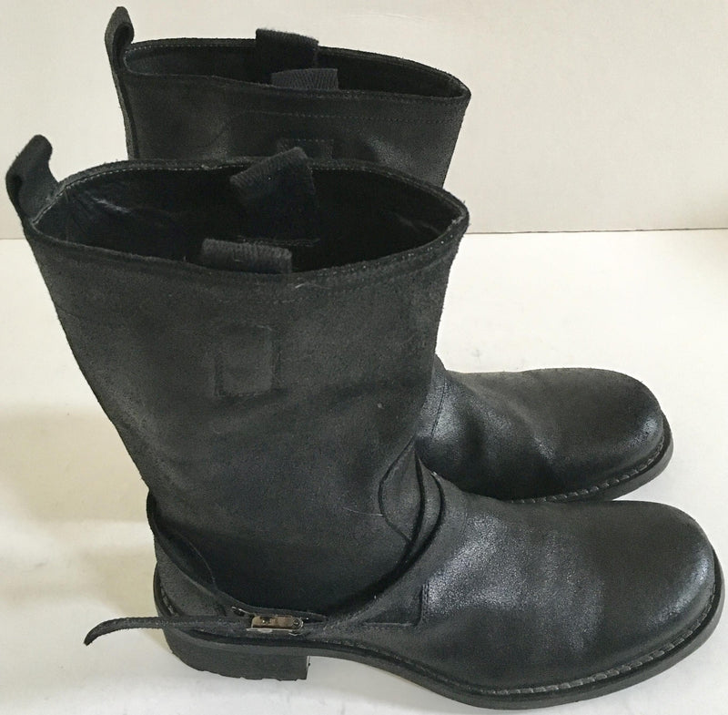 Neil Barrett black mens leather boots