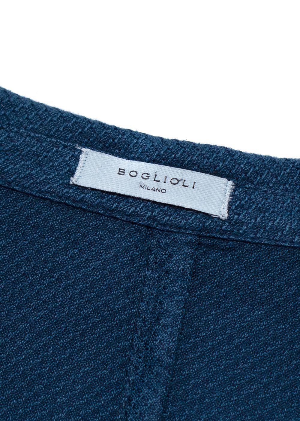 Boglioli Blue Textured Jacket / Blazer