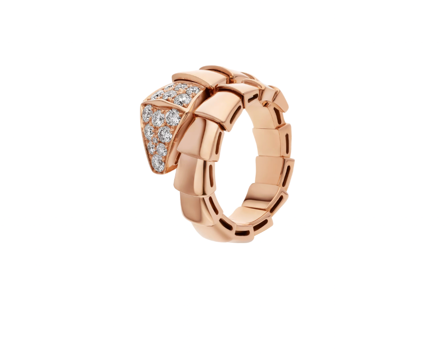 Bvlgari Diamond Set Serpenti Viper Ring