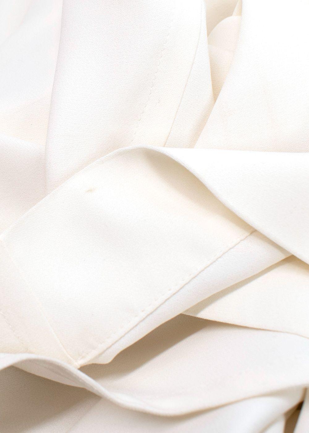 Rick Owens Cream Naska Draped Dress