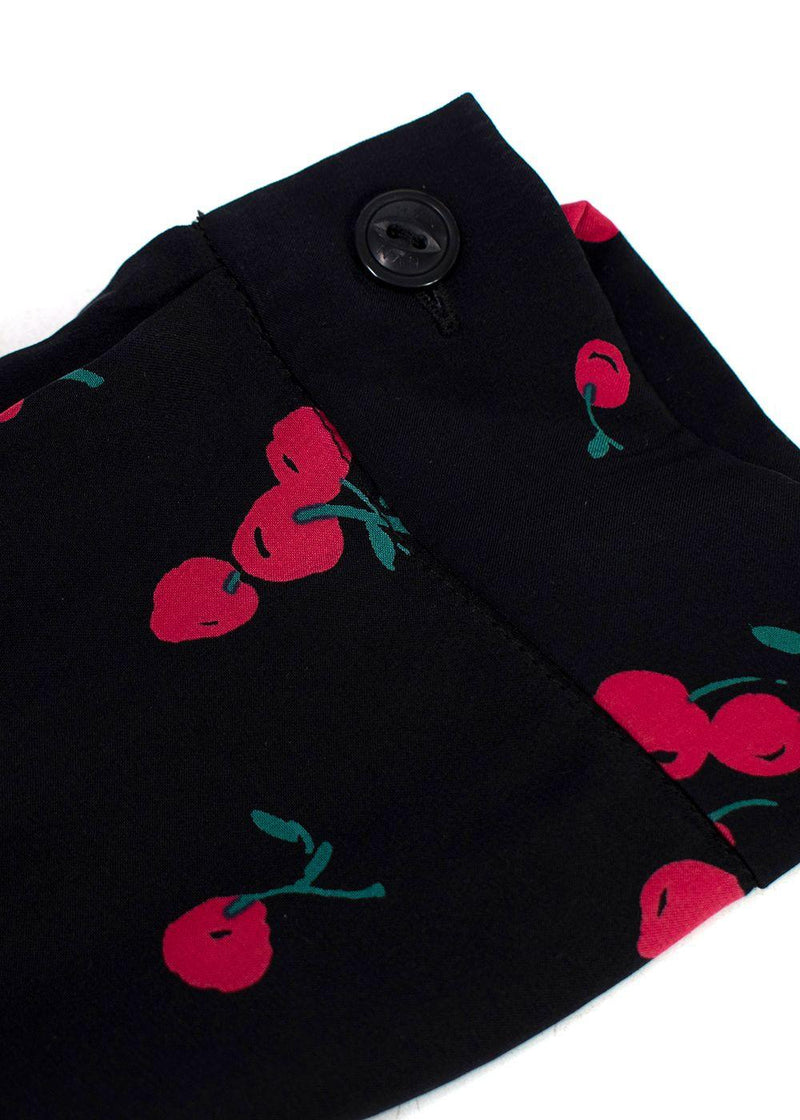 HVN Julia Black Cherry Wrap Dress