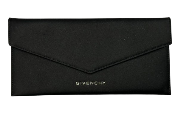 Givenchy Black Satin Envelope Pochette