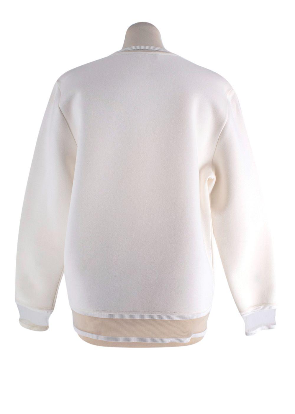 Fendi Cream Karl Loves Fendi Sweatshirt