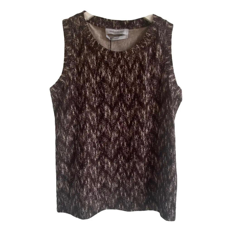 Saint Laurent Print Cotton Top