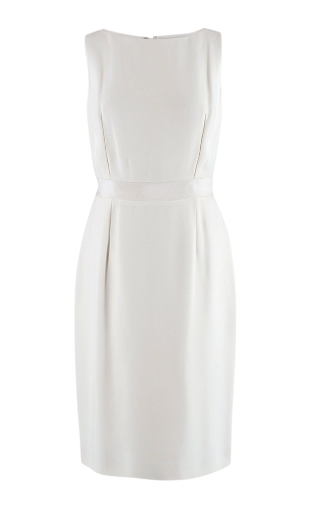 Cream Sleeveless Midi Dress