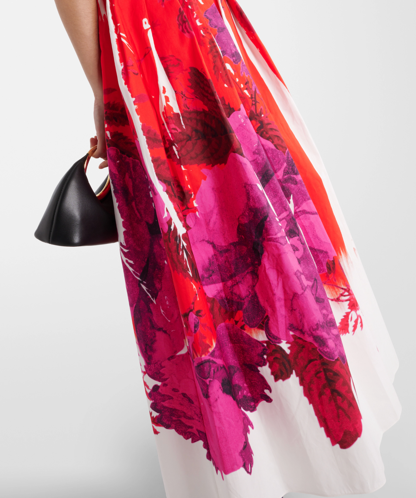 Erdem Off-shoulder Cotton Faille Maxi Dress