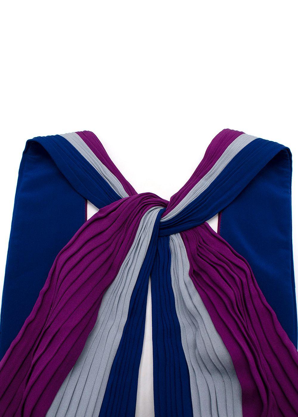 Elie Saab 2022 Runway Striped Silk Gown