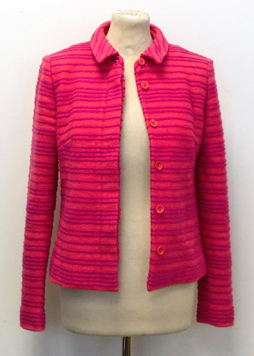 Guy Laroche Striped Wool Jacket