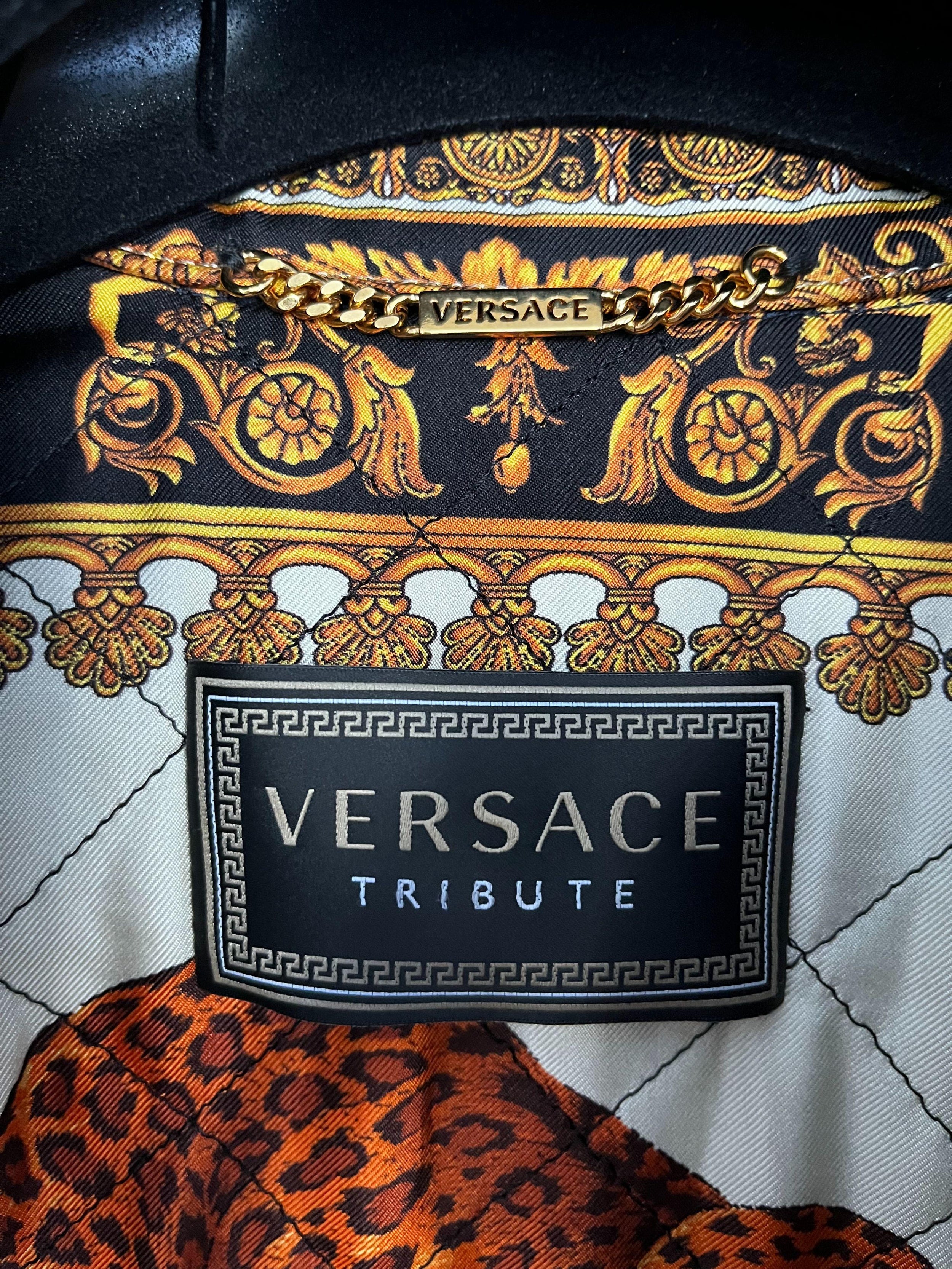 Tribute Denim & Baroque Print Jacket