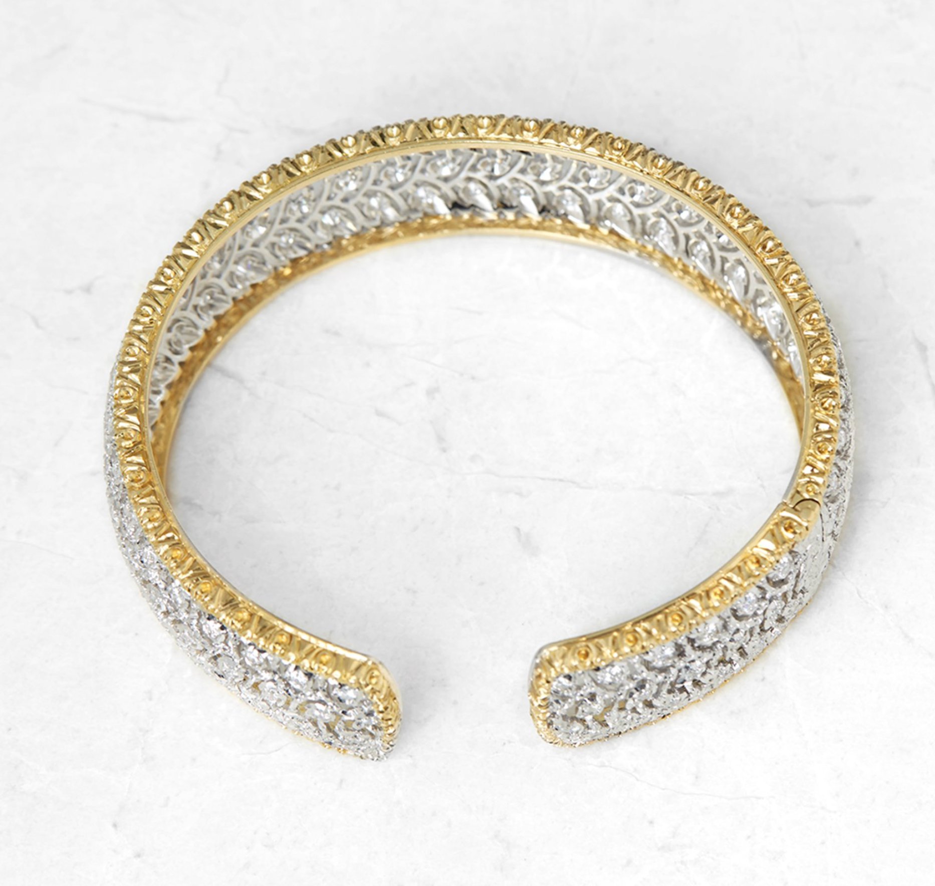 18kt Gold Diamond Cuff Bracelet