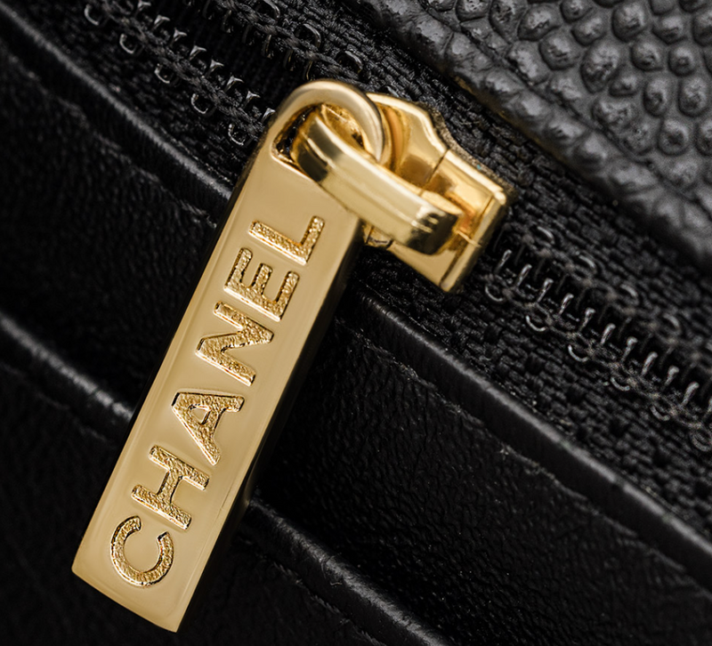 Chanel Black Caviar Jumbo Classic Single Flap Bag