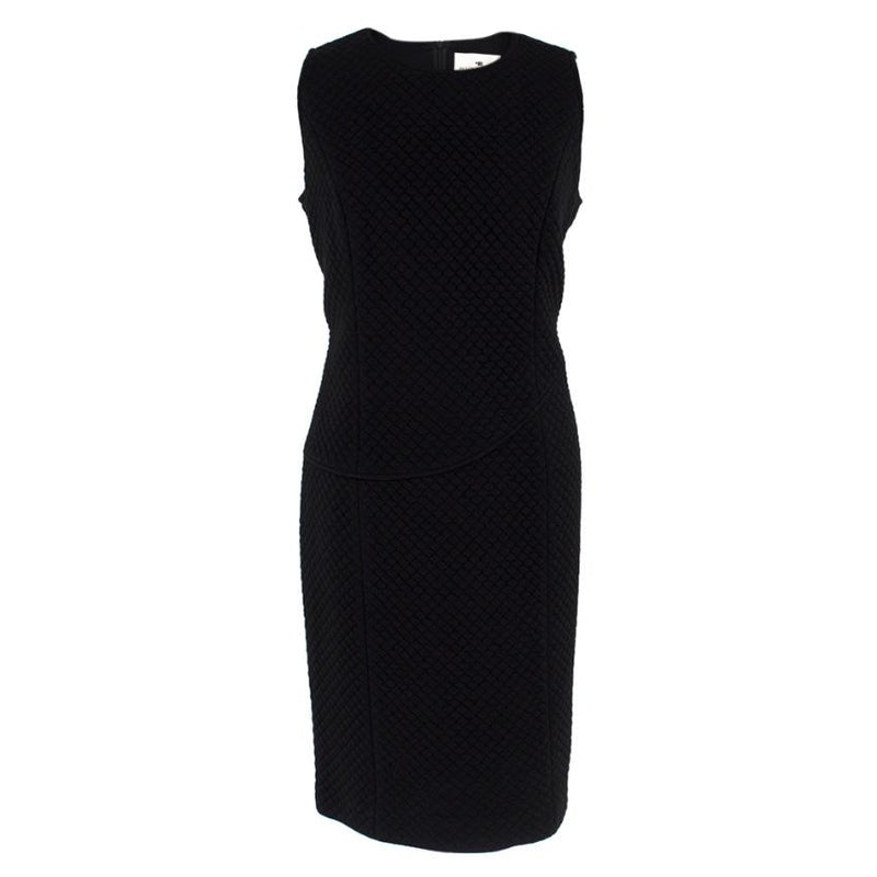 Peter Reinwald Black Quilted Sleeveless Dress