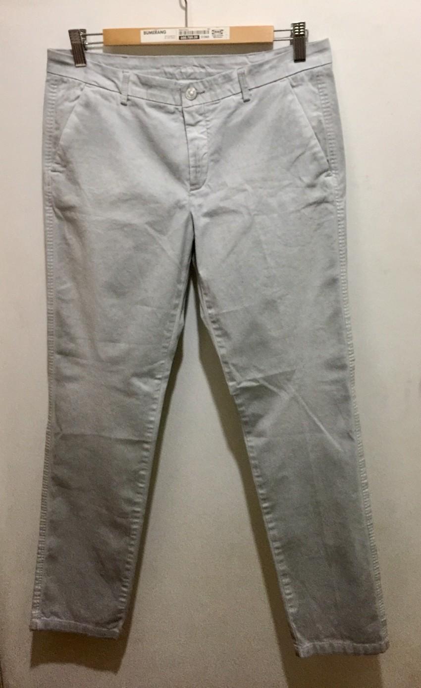 7 For All Mankind Grey Straight Leg Jeans