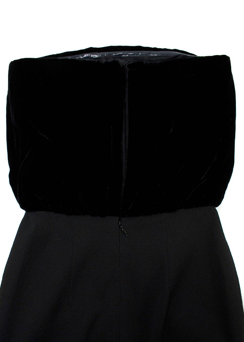 Tom Ford Velvet Strapless Corset Dress