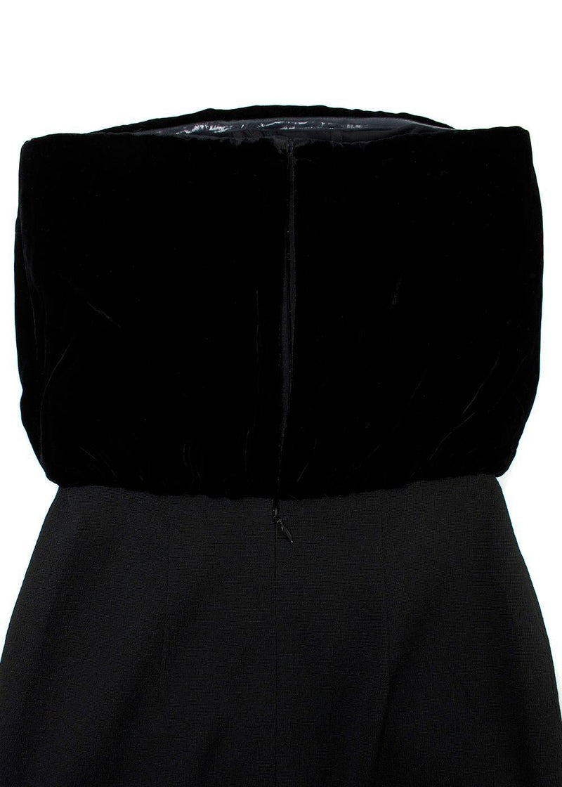 Tom Ford Velvet Strapless Corset Dress