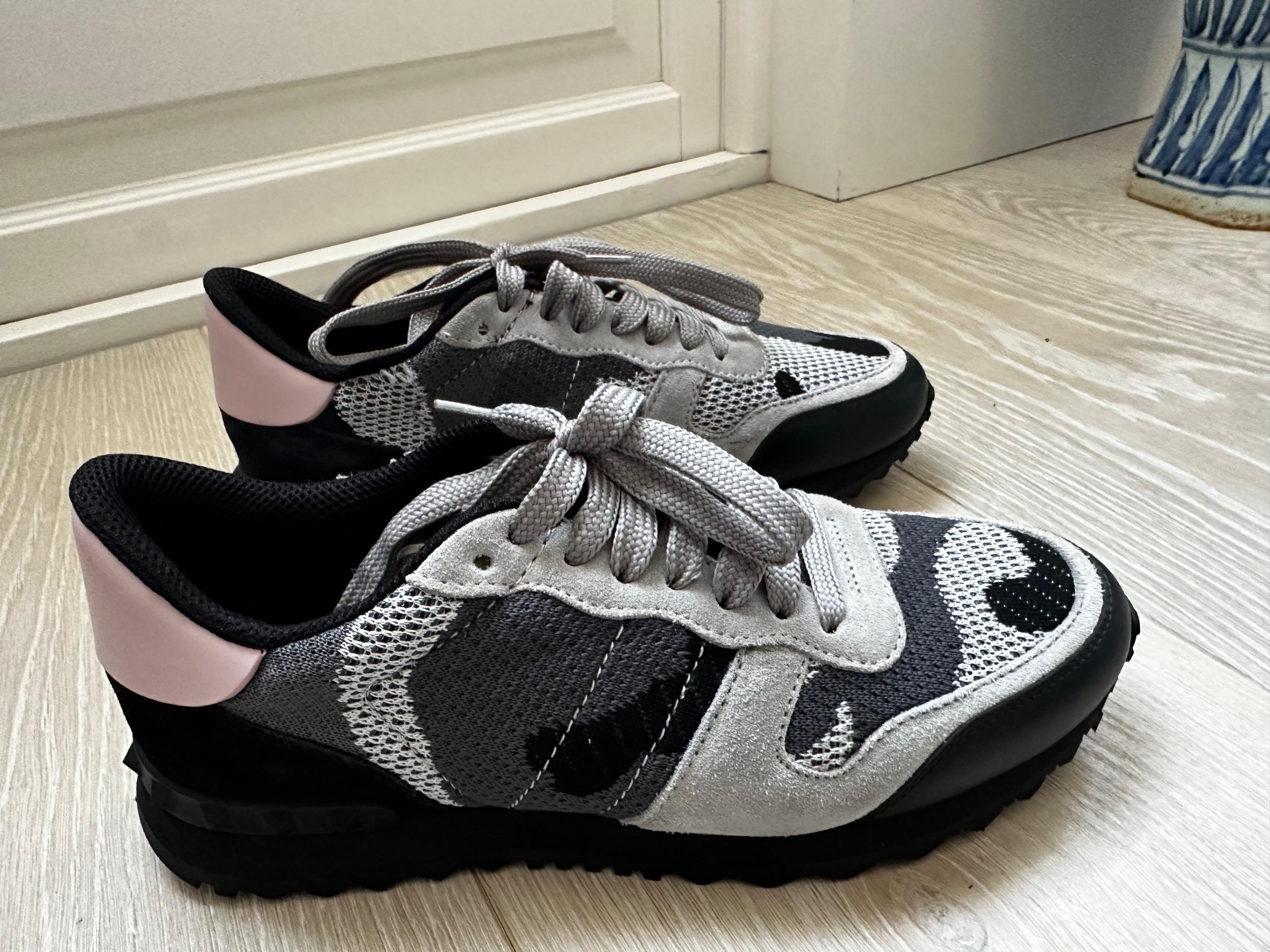 Camouflage Mesh Rockrunner Sneakers