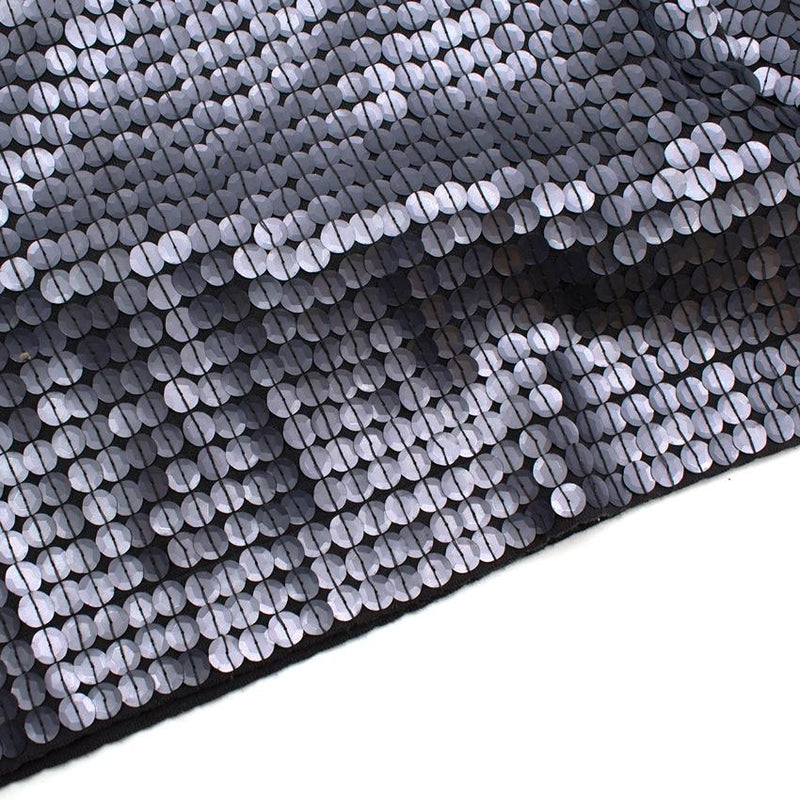Luisa Cerano Blue-Grey Sequin Dress