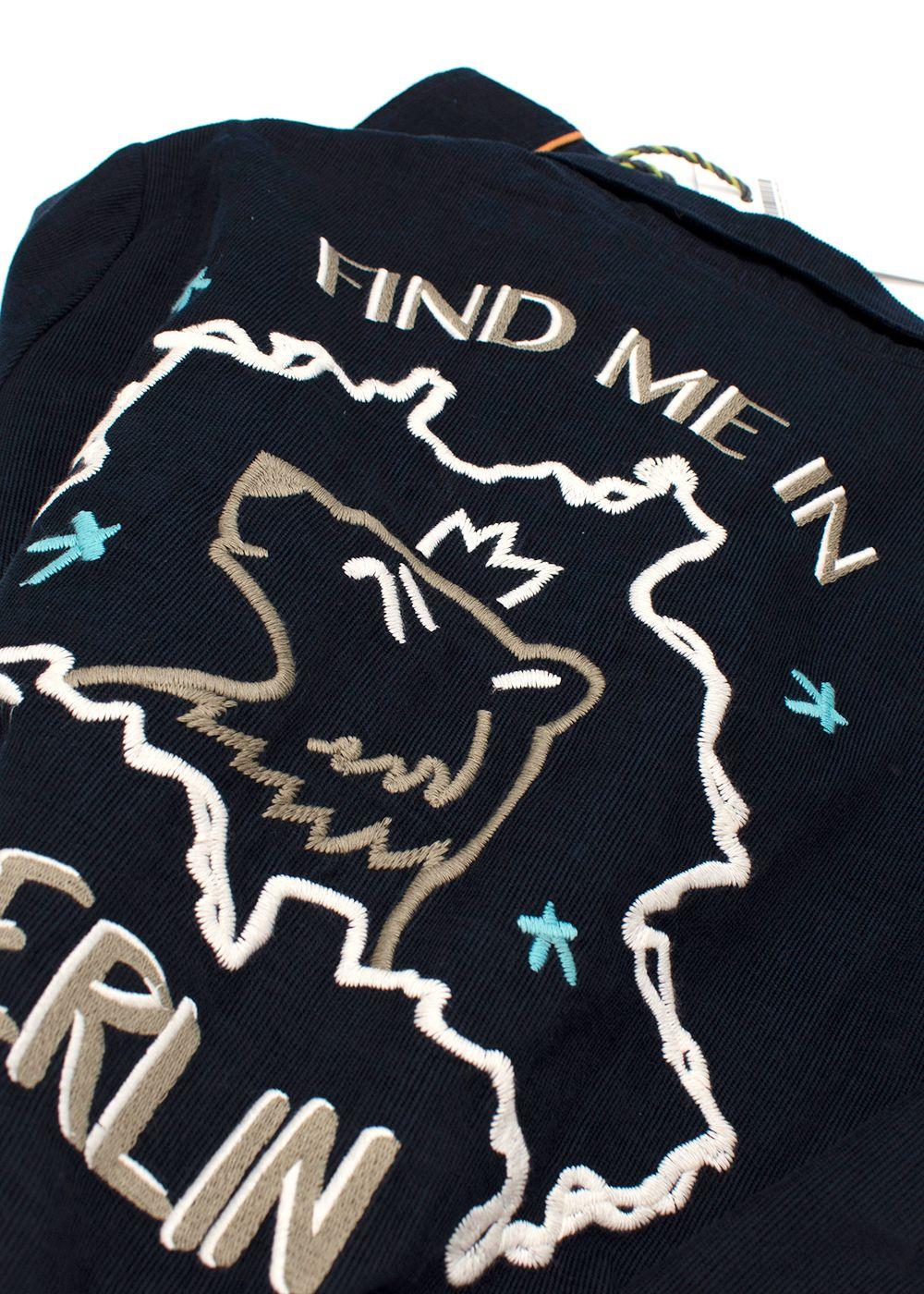 CHUFY Navy Corduroy Frank 'Find Me In Berlin' Jumpsuit
