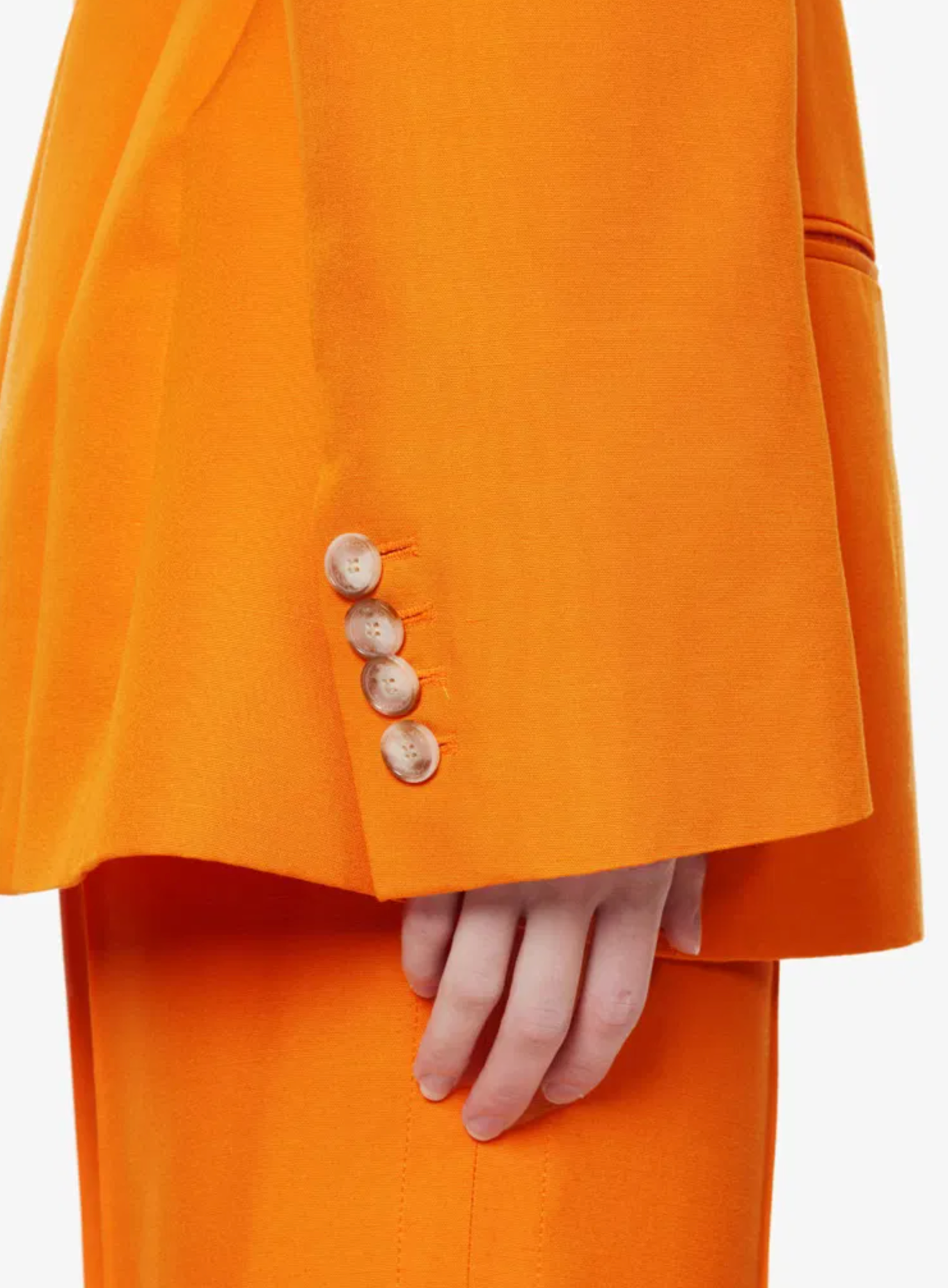 Stella McCartney Peak-Lapel Padded-Shoulder Woven Blazer