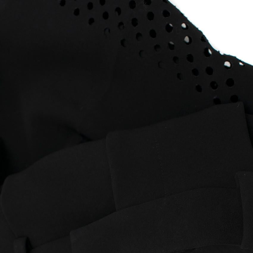 3.1 Phillip Lim Black Lasercut Bermuda Shorts