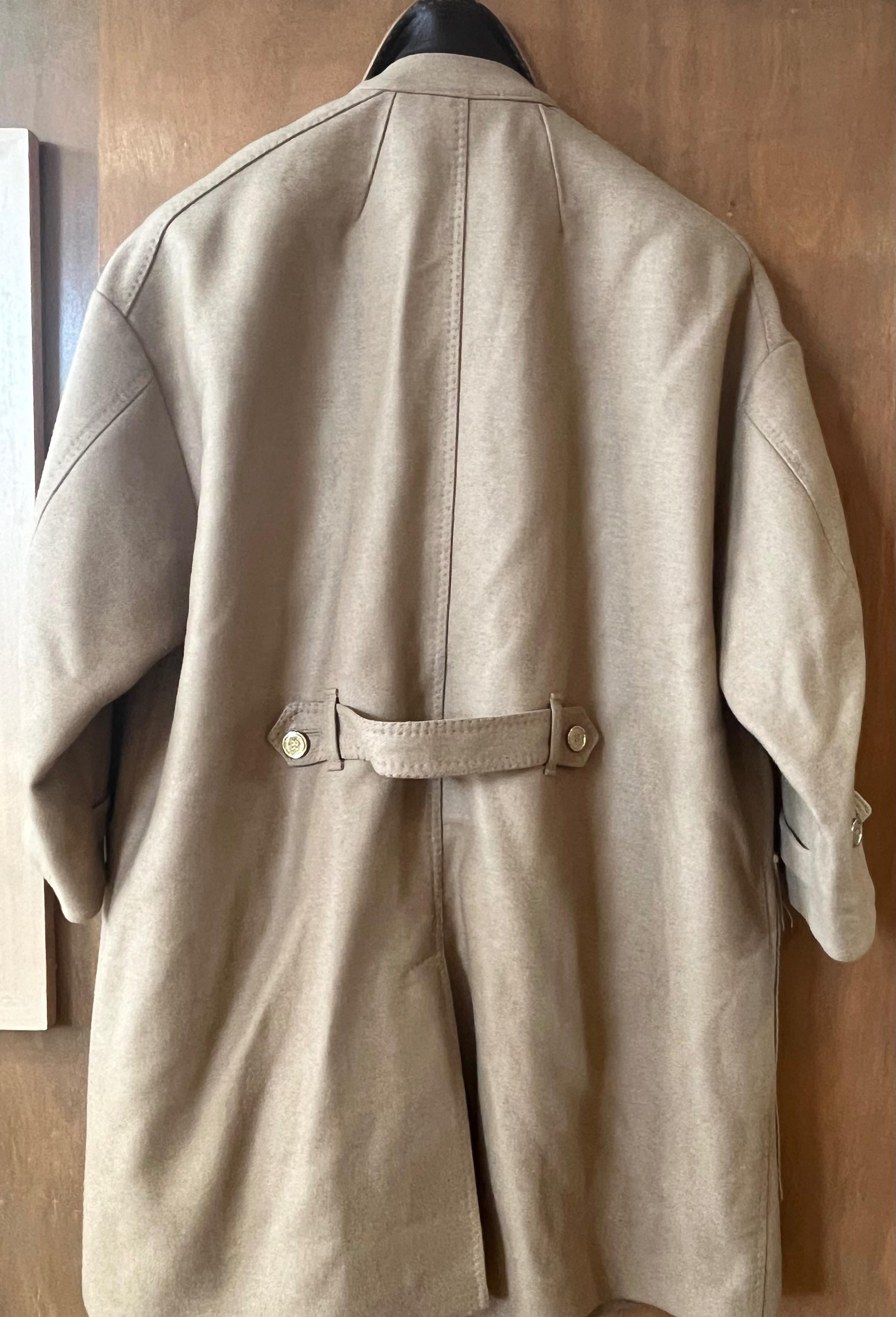 Burberry Beige Camel Hair Single Breasted Coat