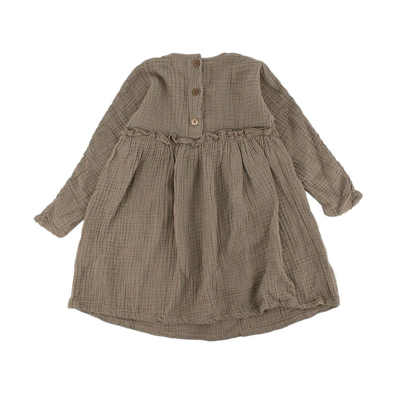 Olive Green Muslin Dress