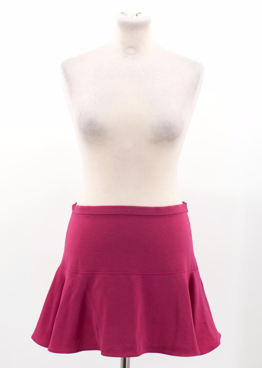 Joseph Pink Crepe Stretch Mini Skirt