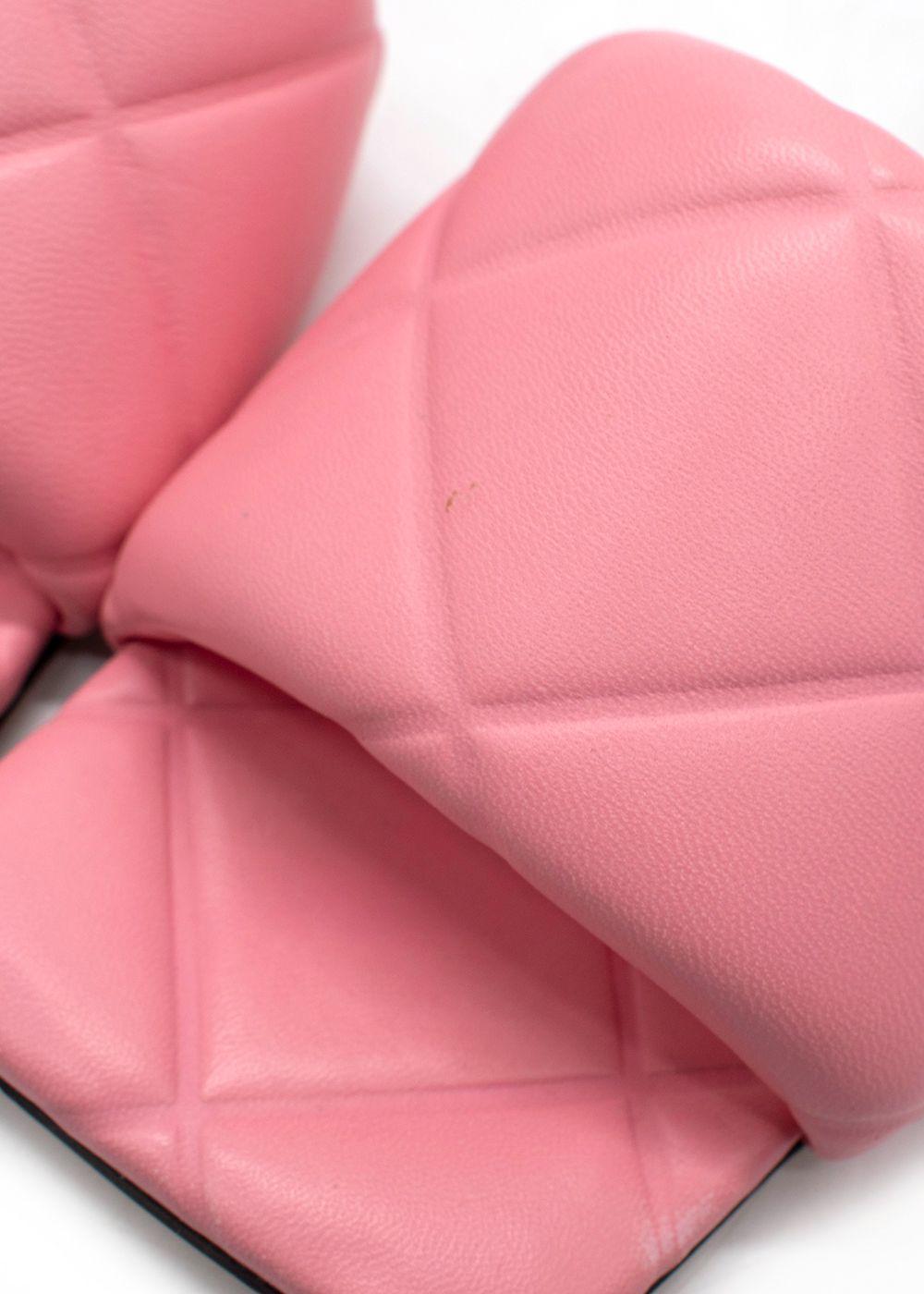 Bottega Veneta Pink Lido Flat Sandals