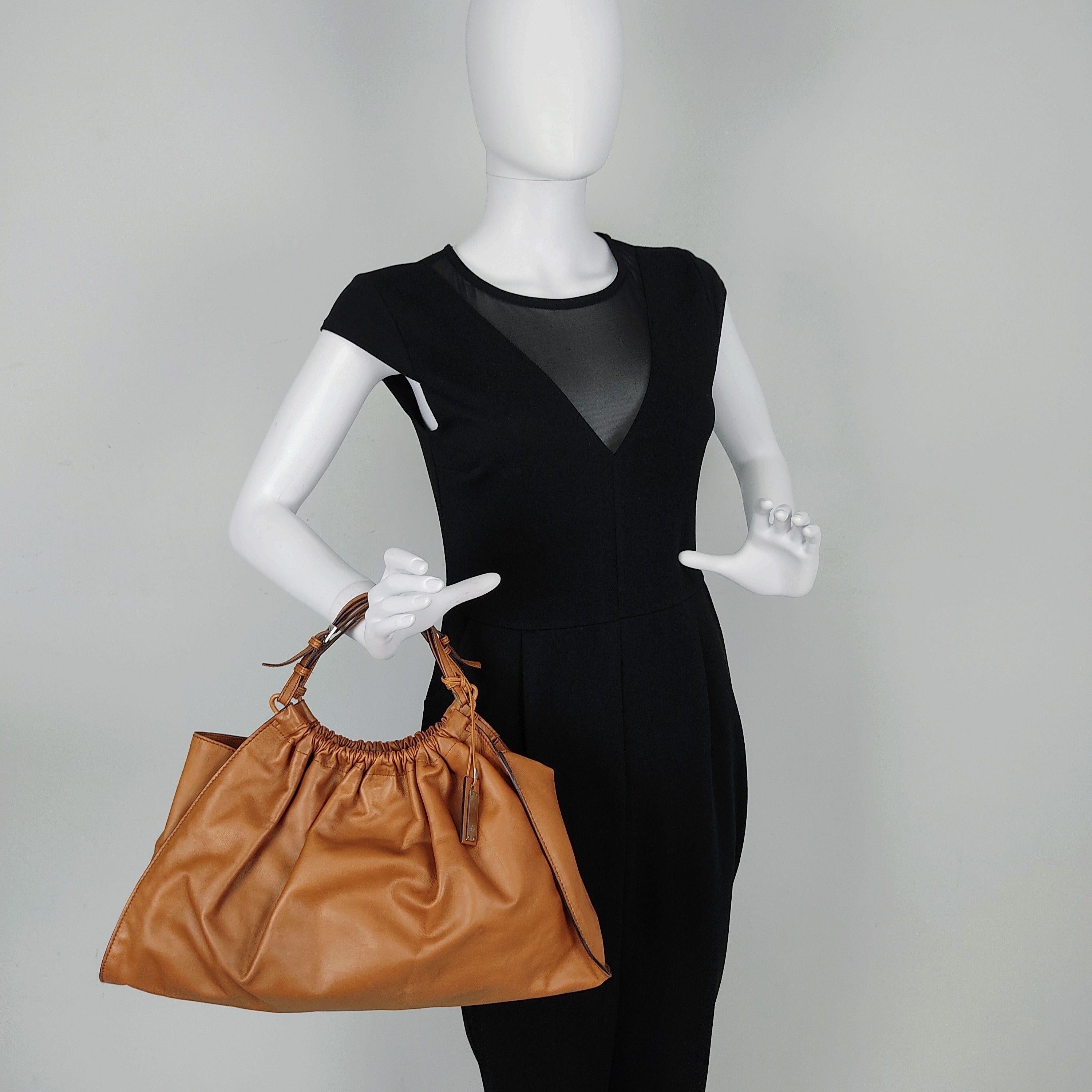 Vintage tan leather bag