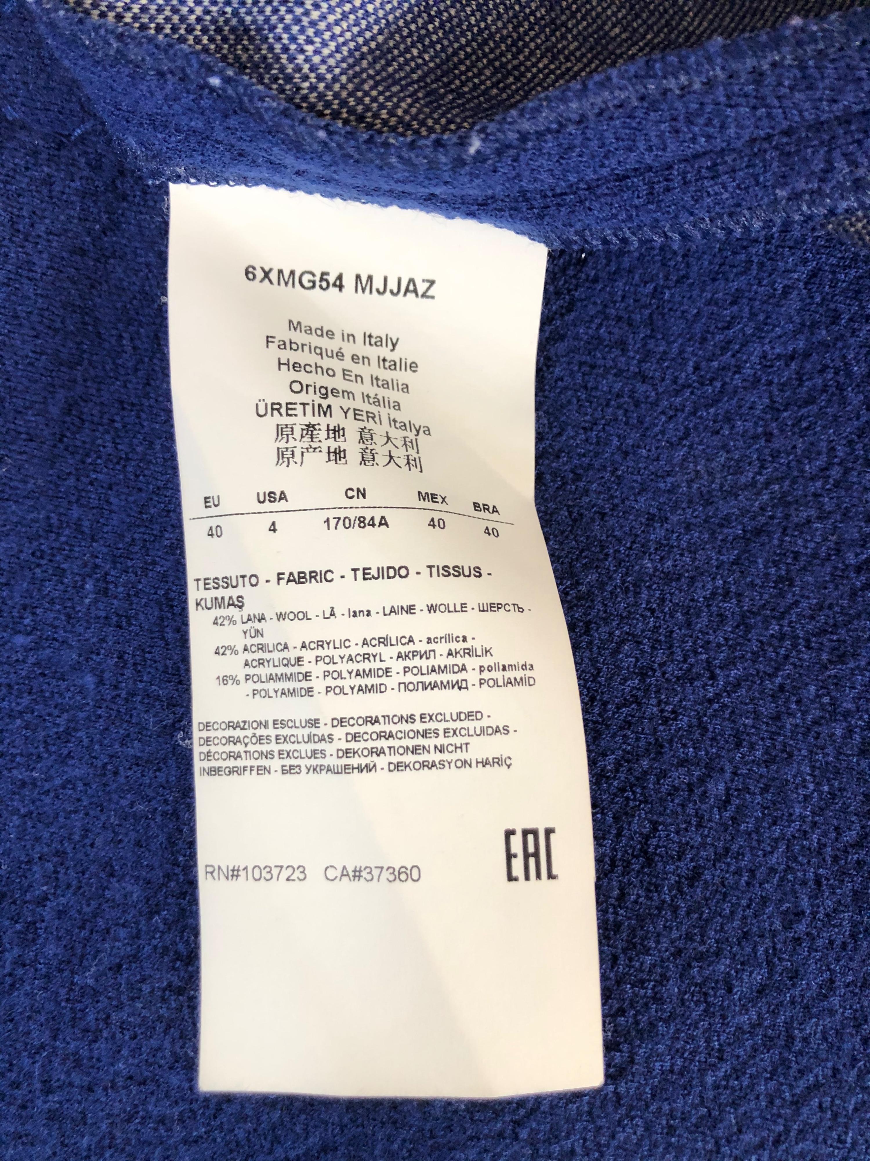 Collezioni Blue Lightweight Wool Blend Blazer