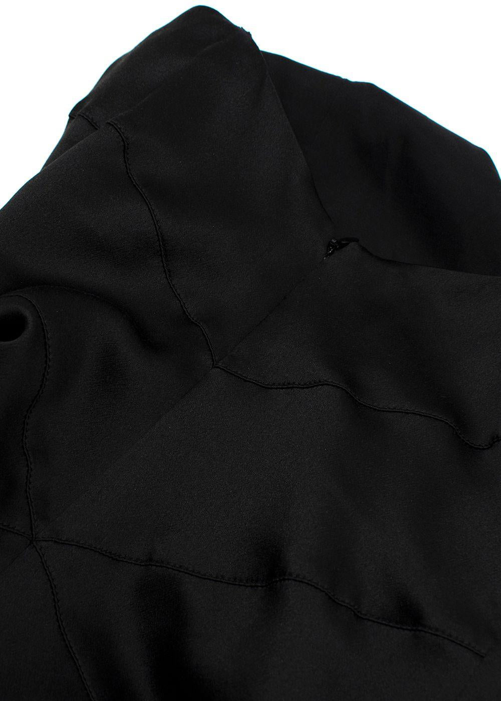 Chanel Black Silk Cocktail Dress
