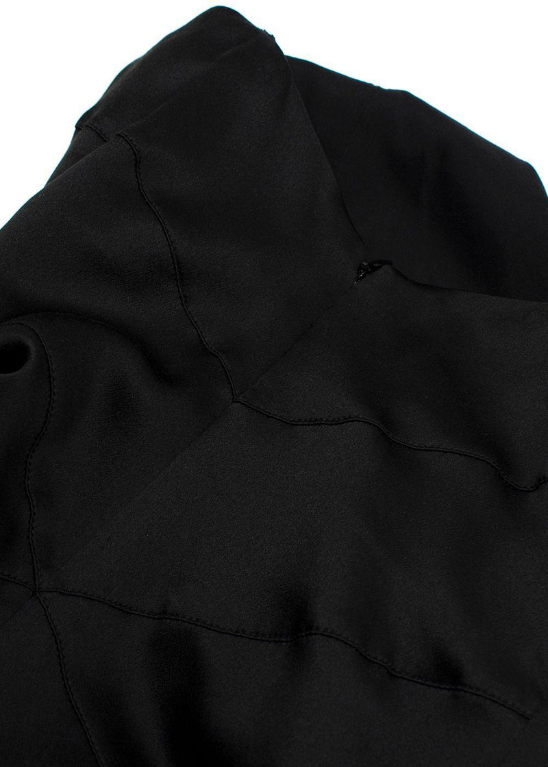 Chanel Black Silk Cocktail Dress