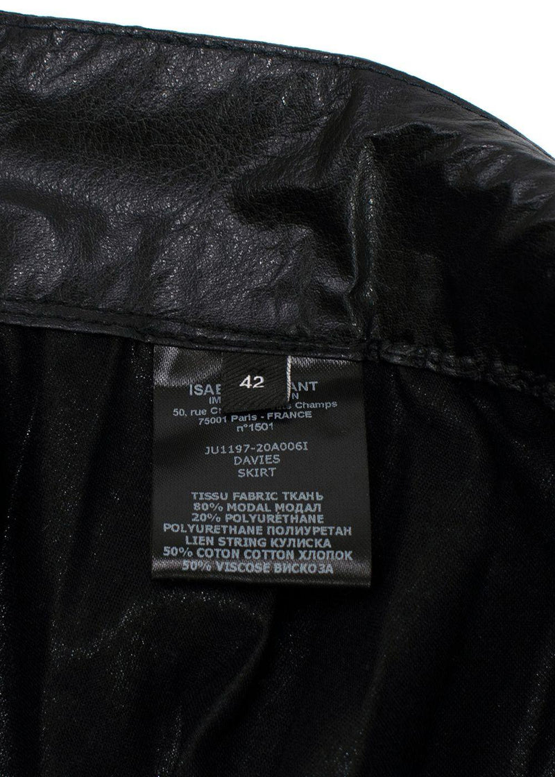 Isabel Marant Black Davies Asymmetric Skirt
