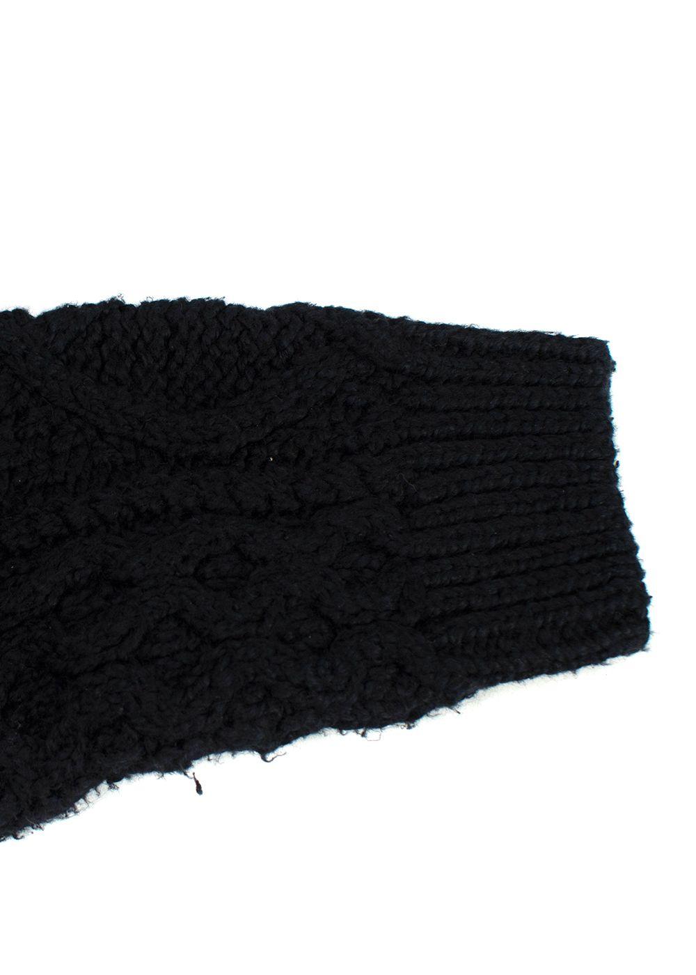 Isabel Marant Black Cable Knit Jumper