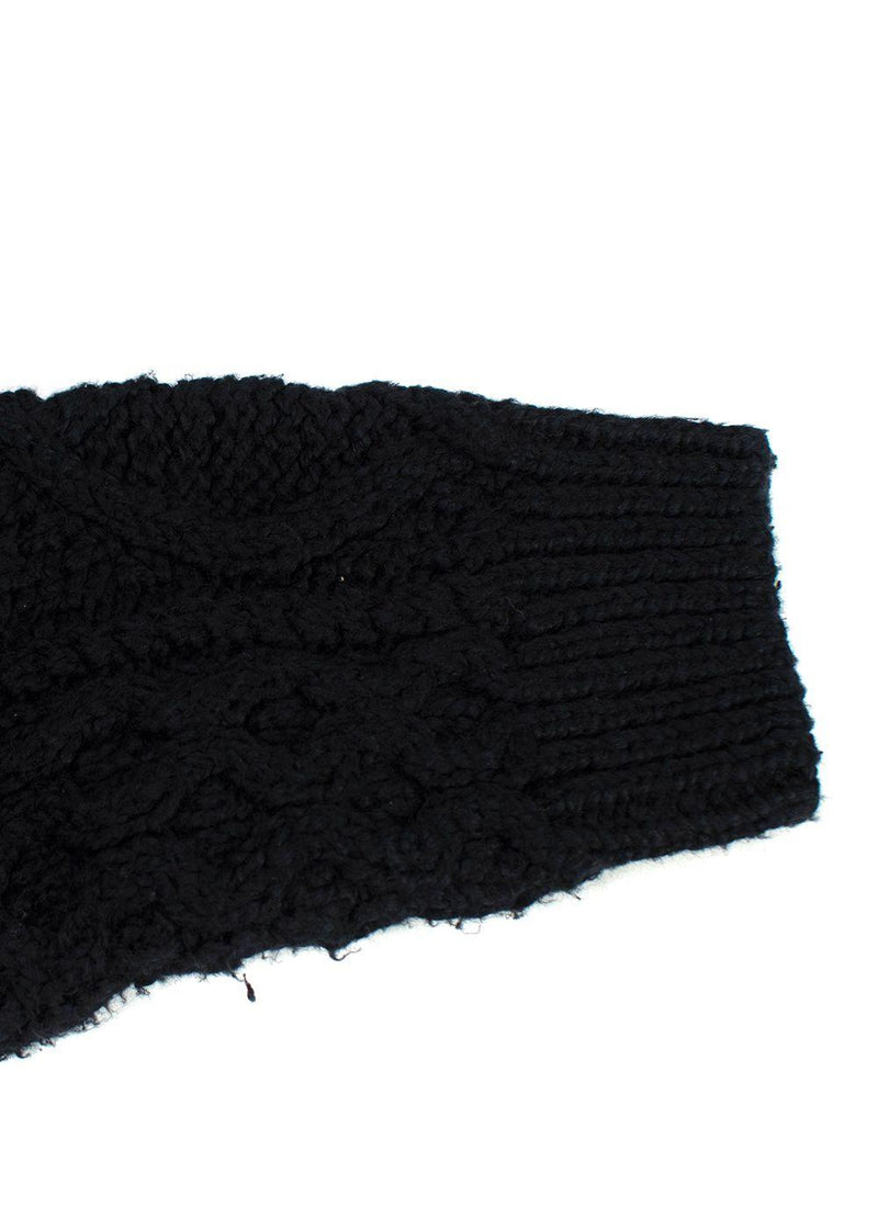 Isabel Marant Black Cable Knit Jumper