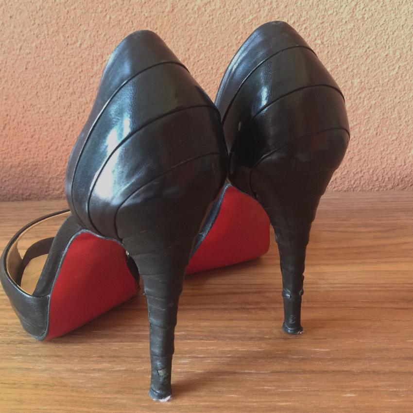Christian Louboutin Nappa Leather Armadillo Peep-toe Pumps Heels