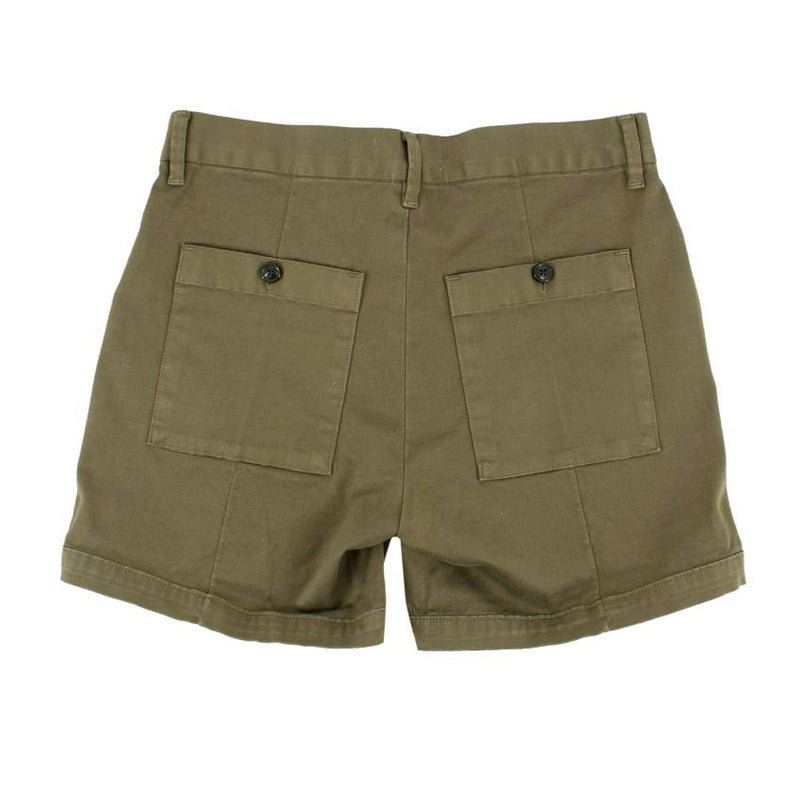 Frame Army-green Le Cuffed Shorts