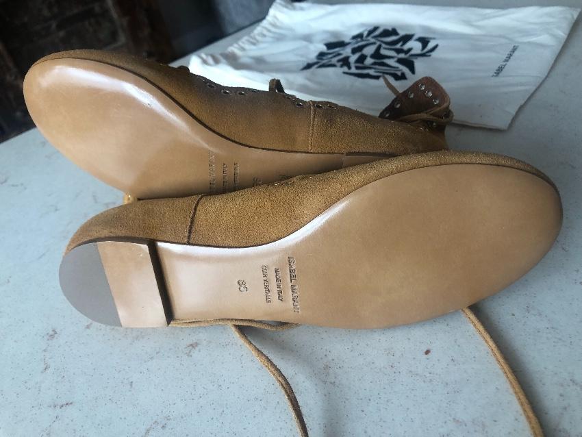 Isabel Marant Leo embellished suede ballerinas