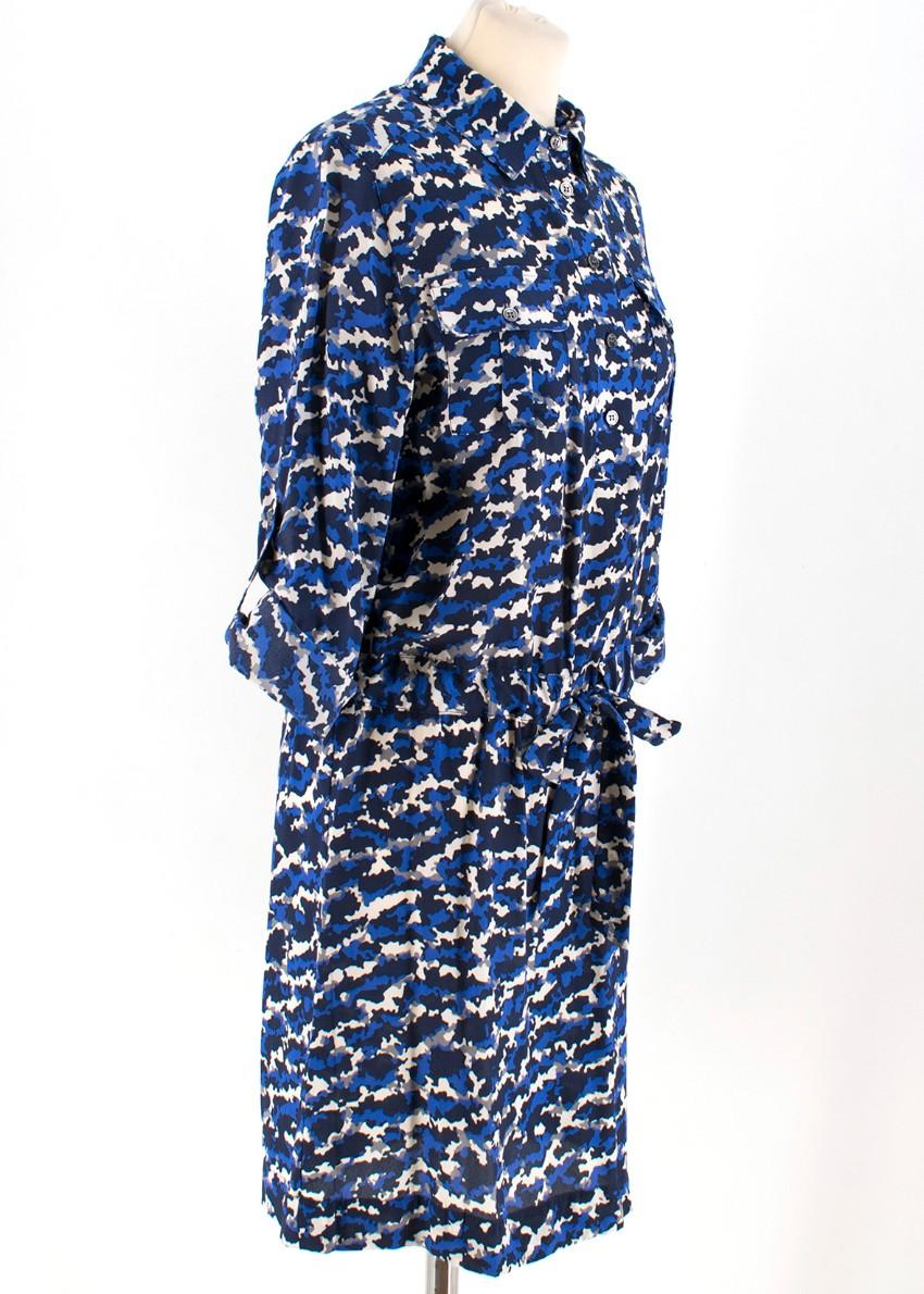 Max & Moi Camouflage Print Silk Short Dress