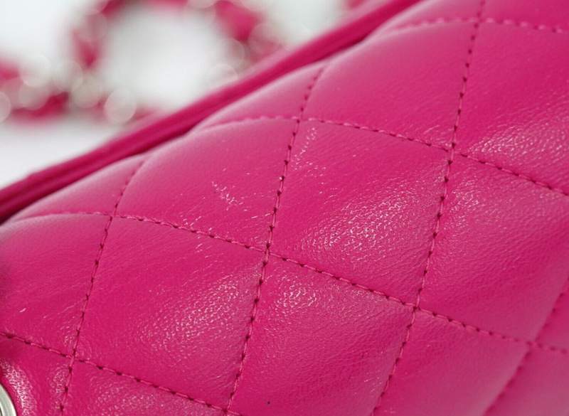 Chanel Mini Timeless Single Flap Pink Leather Bag