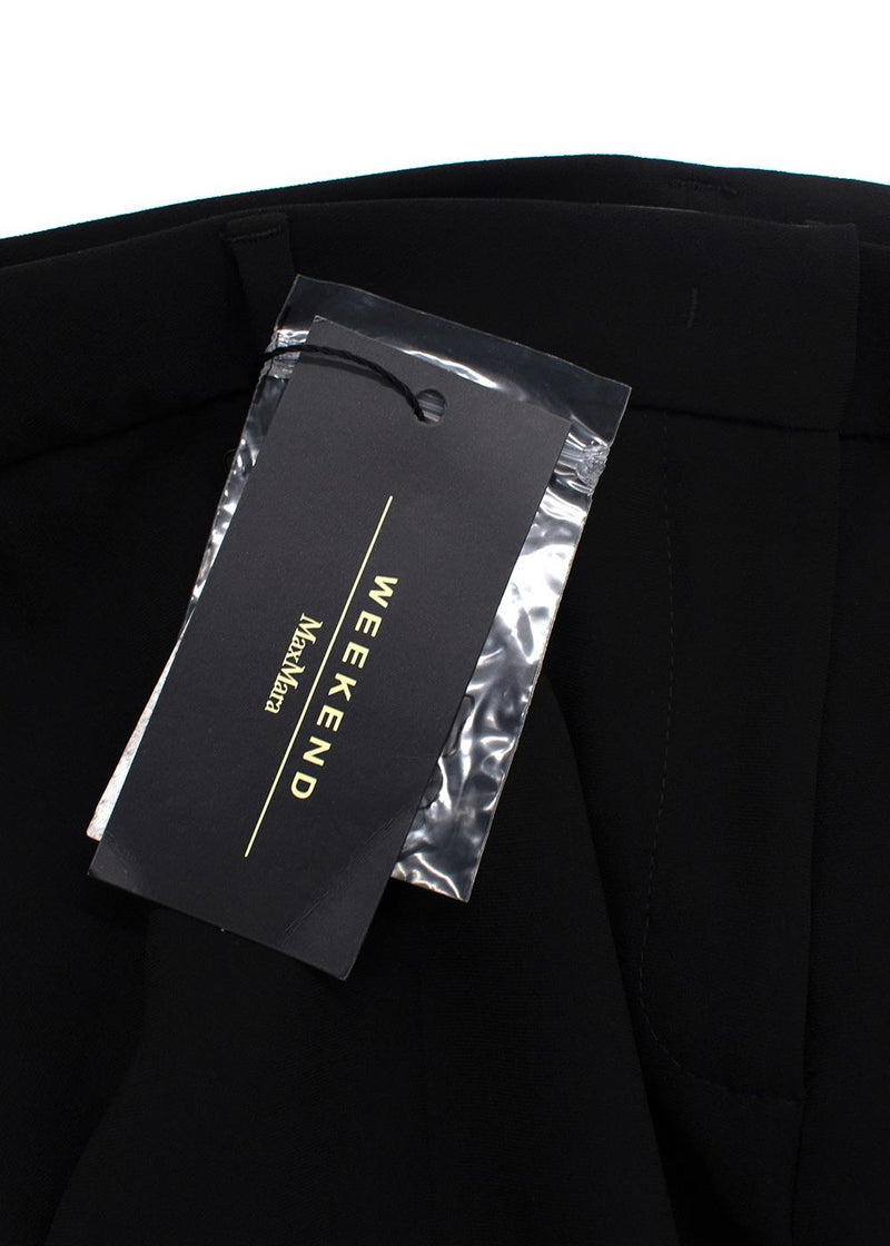Weekend MaxMara Black Wide Leg Trousers