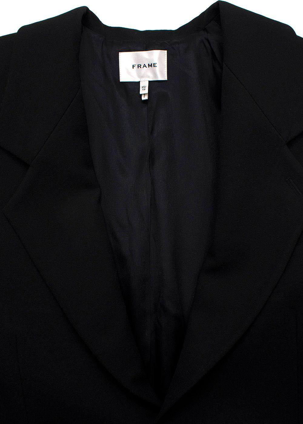 Frame Black Single Breasted Blazer