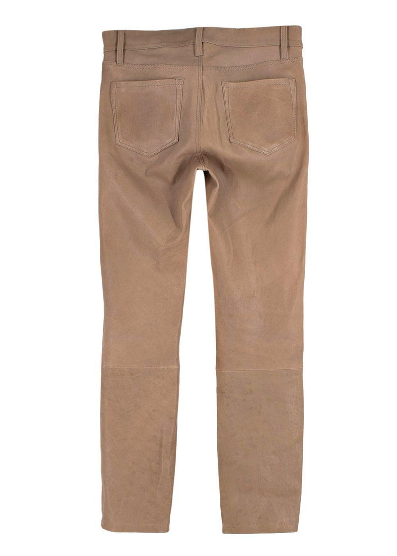 J Brand Brown Leather Trousers