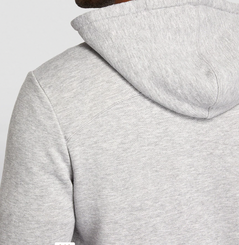 Derek Rose Grey Quinn Zip-Up Hoodie