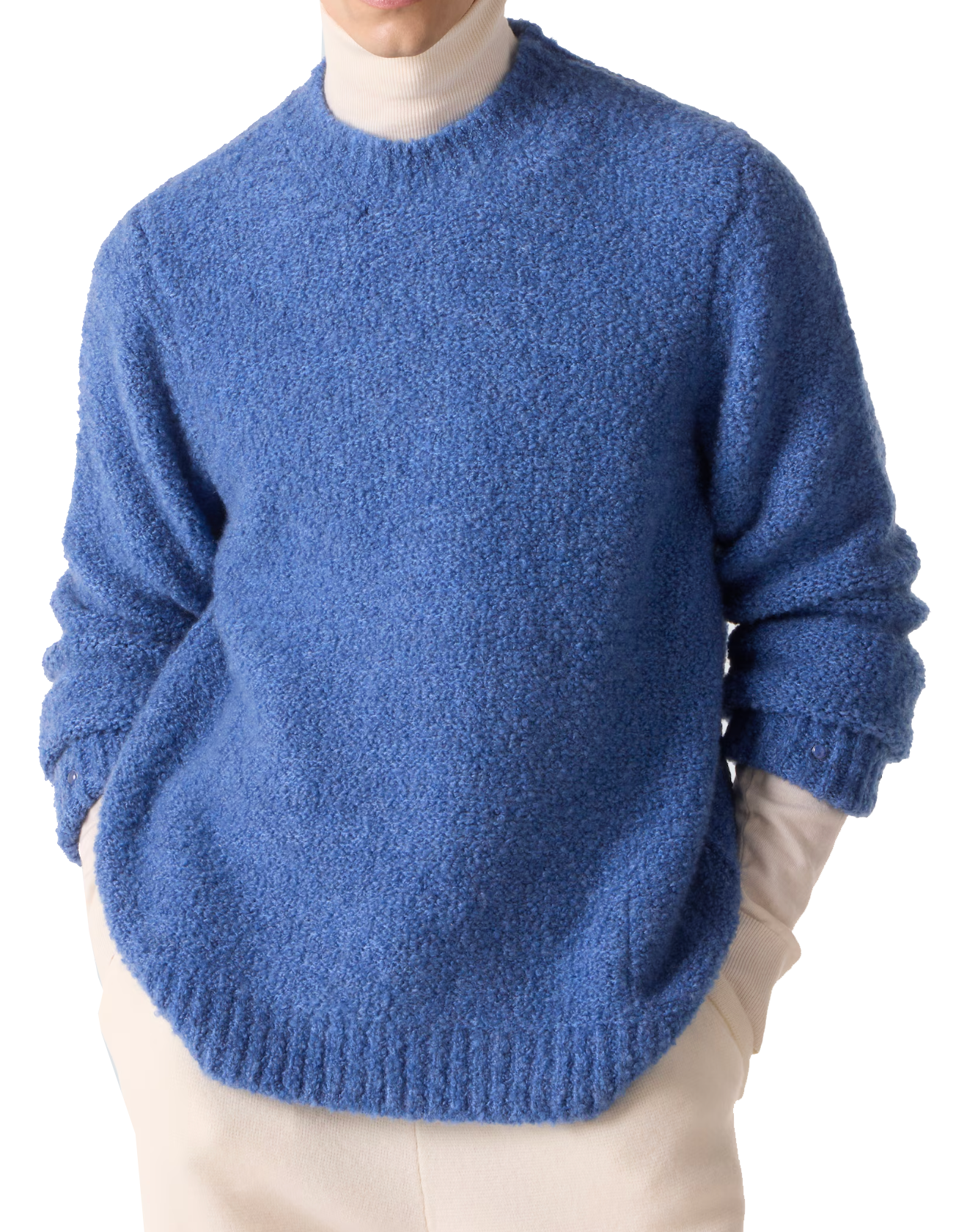 God's True Cashmere Cloud Sweater With Lapis Lazuli