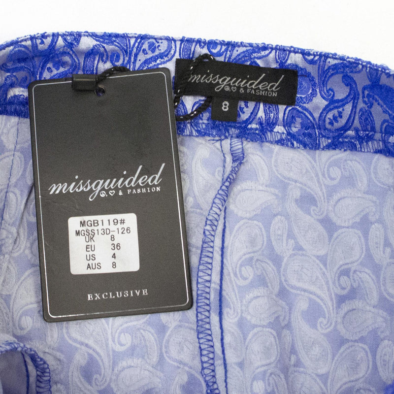 Missguided Blue Paisley Print Trousers