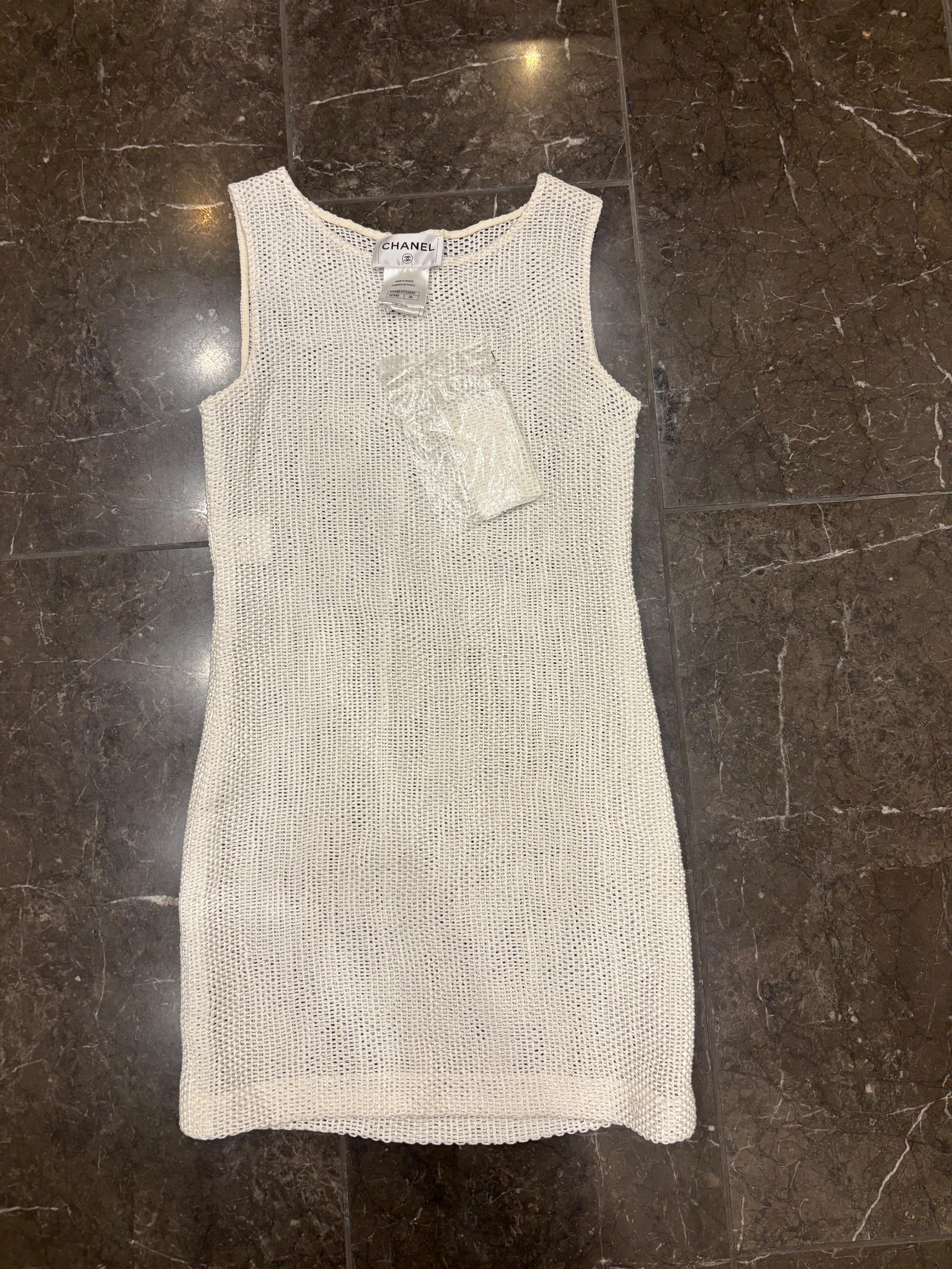 Chanel Cotton Mesh Mini Dress