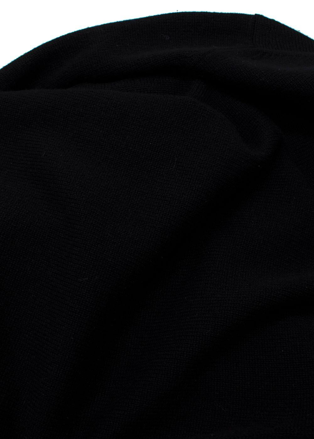 Chanel Black and Ivory Cashmere Cardigan